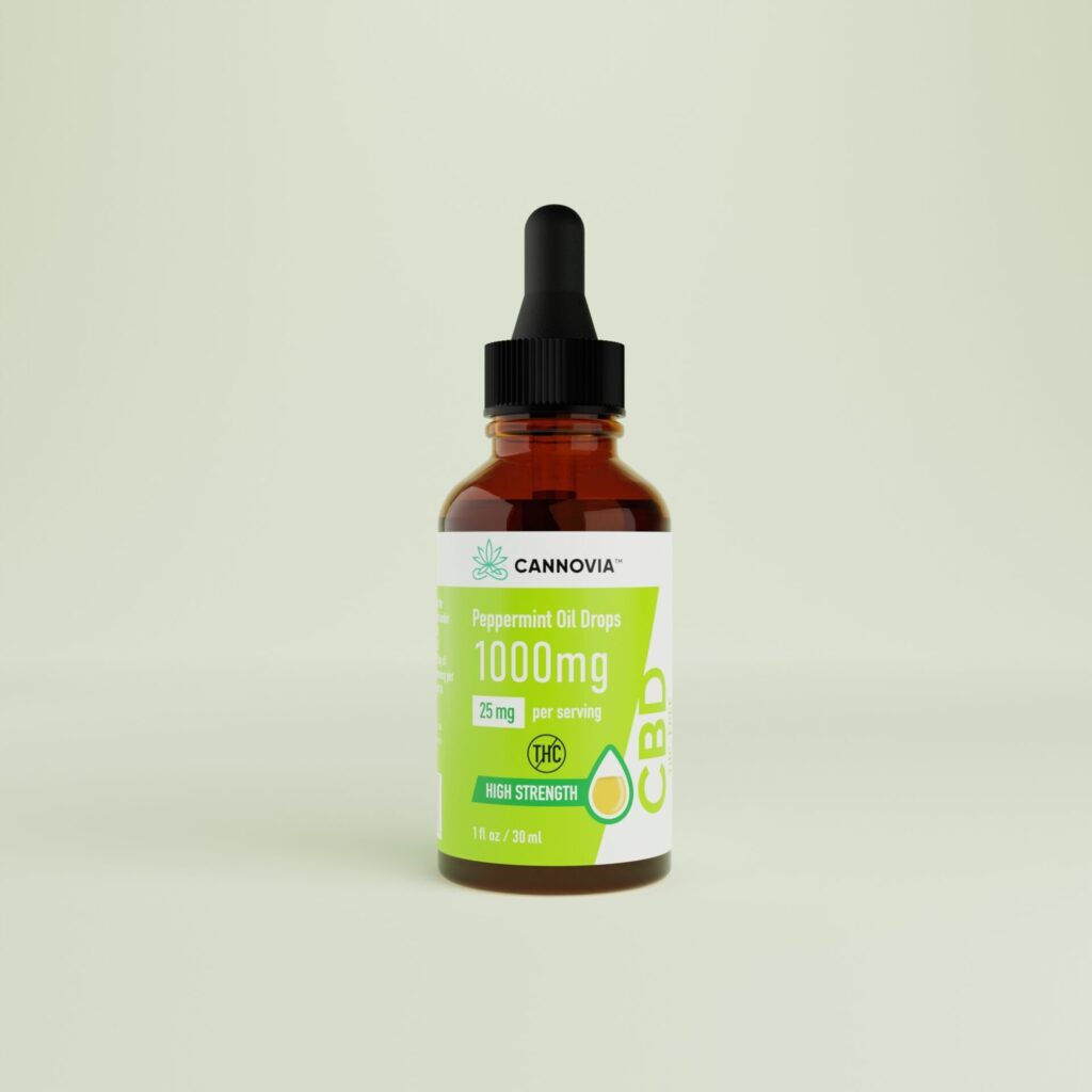 Peppermint CBD Oil Drops - THC-FREE